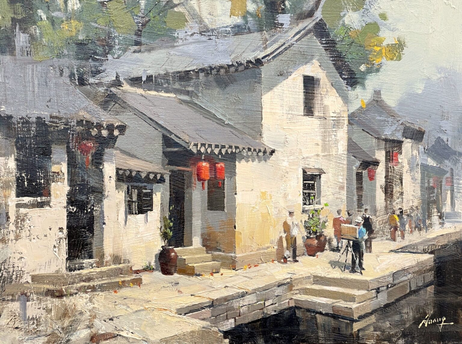 Qiang Huang, Village Plein Air