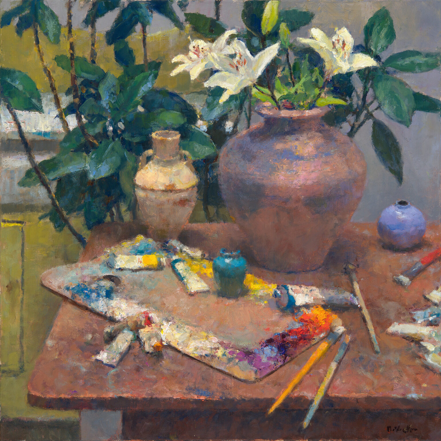 Jim McVicker OPA, Studio With Lilies