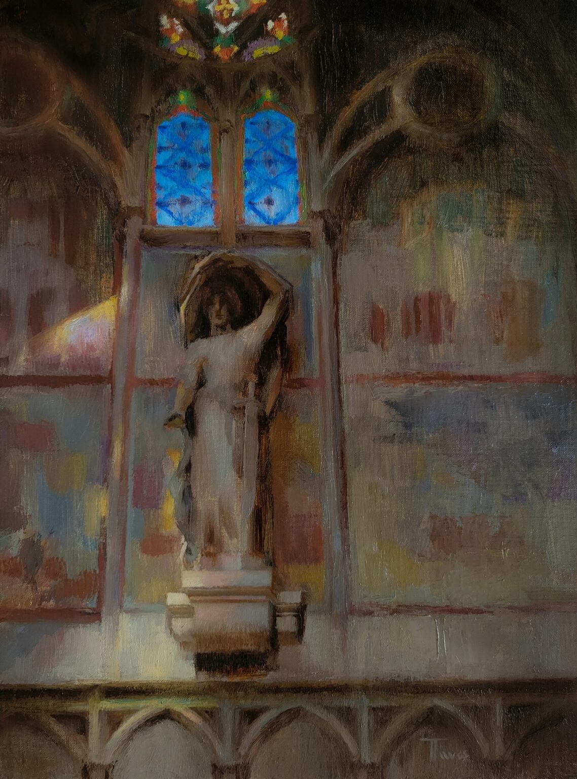 Tamsen Taves, Cathedral Interior, SOLD