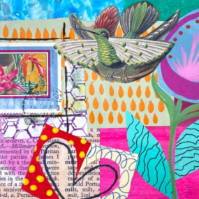 Mixed Media Abstract Collage 101, Tristina Dietz Elmes 2026-2027